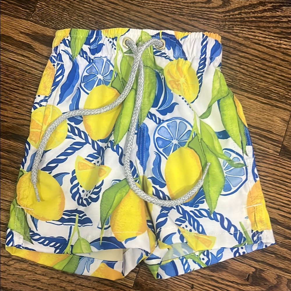 Kenny Flowers Lemon Print Swim Shorts